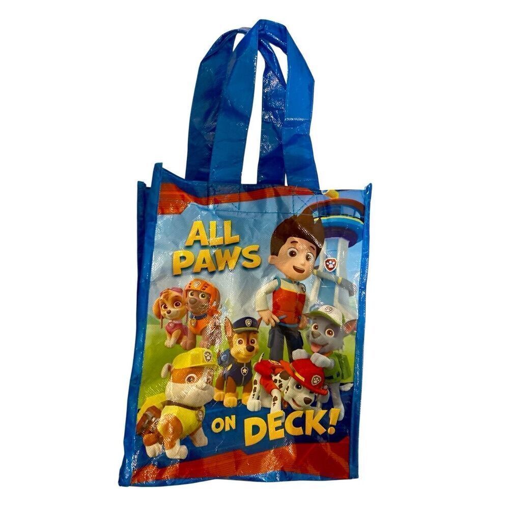 Reusable Paw Patrol Tote Bag Kids Dog Animal Cartoon